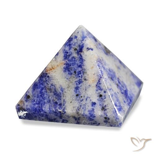 100.52 ct Blue Sodalite Stone, Natural Sodalite in Pyramid Cabochon Shape for Sale