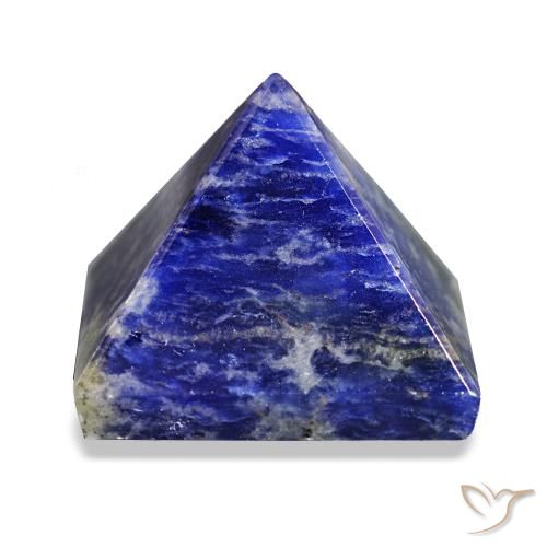 90.73 ct Blue Sodalite Gemstone, Sodalite Gem in Pyramid Cabochon Shape for Sale.
