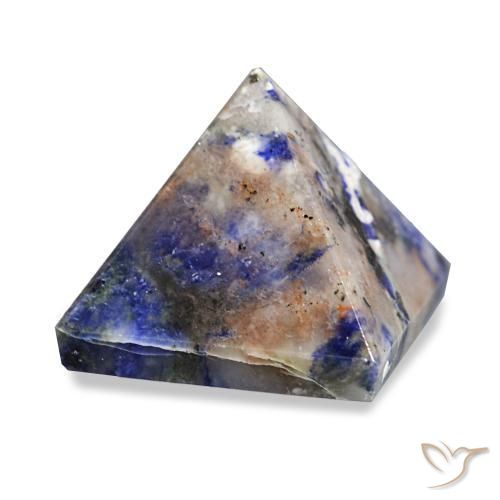 71.08 ct Blue Sodalite Stone, Natural Sodalite in Pyramid Cabochon Shape for Sale