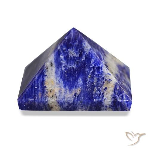 60.17 ct Blue Sodalite Gemstone, Sodalite Gem in Pyramid Cabochon Shape for Sale.