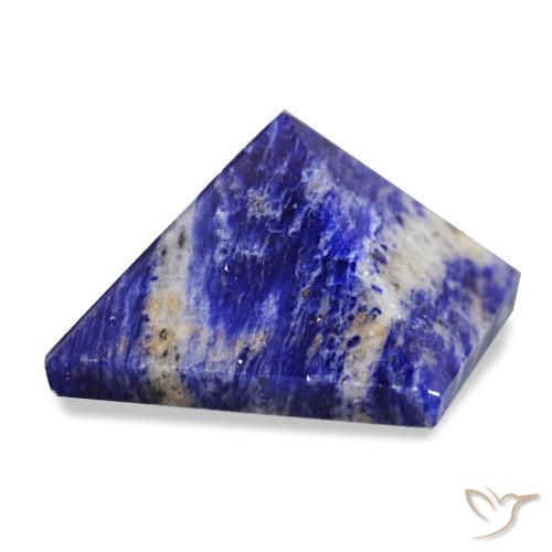 60.17 ct Blue Sodalite Stone, Natural Sodalite in Pyramid Cabochon Shape for Sale