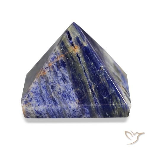 75.20 ct Blue Sodalite Gemstone, Sodalite Gem in Pyramid Cabochon Shape for Sale.