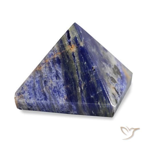 75.20 ct Blue Sodalite Stone, Natural Sodalite in Pyramid Cabochon Shape for Sale