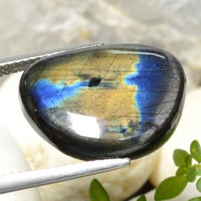 Spectrolite Gemstone in 18 x 14.5 mm Size for Sale, Spectrolite Stone in Multicolor Color