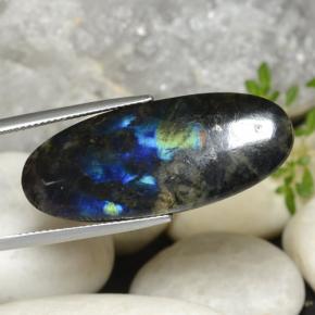 Spectrolite Gemstone in 35.2 x 14.5 mm Size for Sale, Spectrolite Stone in Multicolor Color