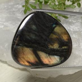 Multicolor Espectrolita Gema - 25ct Cabujón Elegante (ID: 472788)