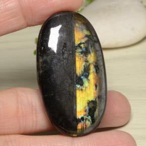 Spectrolite Gemstone in 45.3 x 25.4 mm Size for Sale, Spectrolite Stone in Multicolor Color