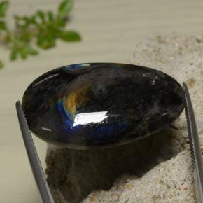 Spectrolite Gemstone in 31.4 x 19.3 mm Size for Sale, Spectrolite Stone in Multicolor Color