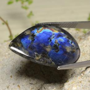 Spectrolite Gemstone in 32.2 x 21.9 mm Size for Sale, Spectrolite Stone in Multicolor Color
