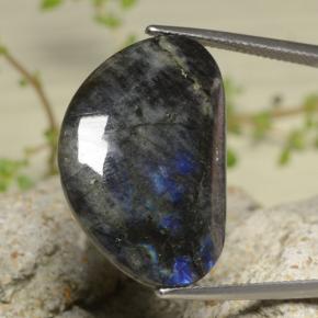 16.24 ct Multicolor Spectrolite Stone, Natural Spectrolite in Fancy Cabochon Shape for Sale