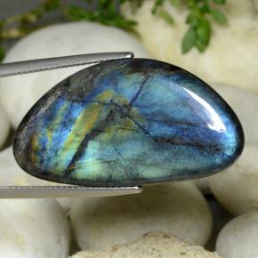 Spectrolite Gemstone in 34.1 x 17.8 mm Size for Sale, Spectrolite Stone in Multicolor Color