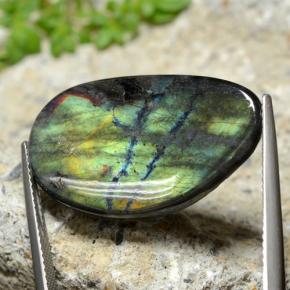 Spectrolite Gemstone in 27.1 x 16.4 mm Size for Sale, Spectrolite Stone in Multicolor Color