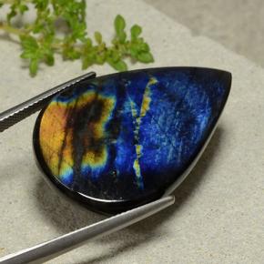 Spectrolite Gemstone in 33.9 x 20.9 mm Size for Sale, Spectrolite Stone in Multicolor Color