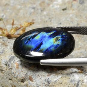 Spectrolite Gemstone in 19.5 x 15.5 mm Size for Sale, Spectrolite Stone in Multicolor Color