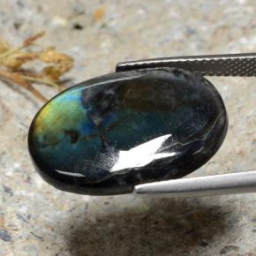 Spectrolite Gemstone in 21.3 x 15.6 mm Size for Sale, Spectrolite Stone in Multicolor Color