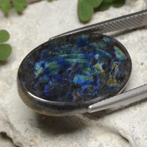 Spectrolite Gemstone in 22.5 x 15.7 mm Size for Sale, Spectrolite Stone in Multicolor Color