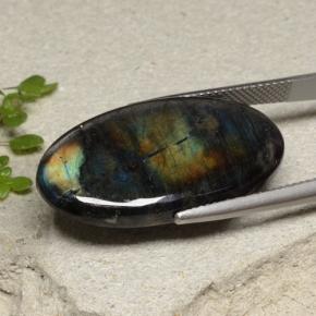 Spectrolite Gemstone in 29.2 x 15.8 mm Size for Sale, Spectrolite Stone in Multicolor Color