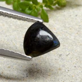 0.69 ct Multicolor Spectrolite Stone, Natural Spectrolite in Pear Cabochon Shape for Sale