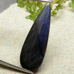Multicolore Spectrolite Gem - 7.4ct Cabochon pera (ID: 481693)