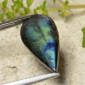 Spectrolite Gemstone in 15.2 x 7.9 mm Size for Sale, Spectrolite Stone in Multicolor Color