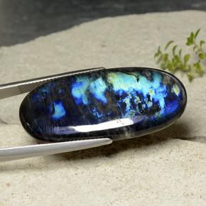 Spectrolite Gemstone in 37.6 x 17.7 mm Size for Sale, Spectrolite Stone in Multicolor Color
