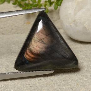 6.63 ct Multicolor Spectrolite Gemstone, Spectrolite Gem in Trillion Cabochon Shape for Sale.