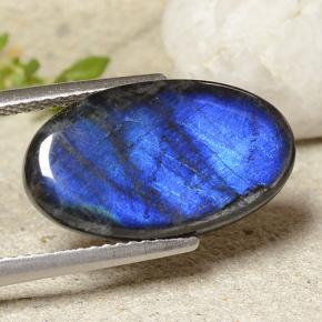 5.19 ct Multicolor Spectrolite Stone, Natural Spectrolite in Oval Cabochon Shape for Sale