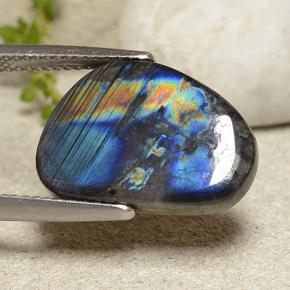 Spectrolite Gemstone in 17.1 x 11.9 mm Size for Sale, Spectrolite Stone in Multicolor Color