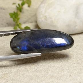 5.92 ct Multicolor Spectrolite Stone, Natural Spectrolite in Fancy Cabochon Shape for Sale