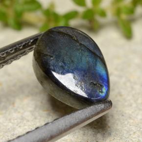 Spectrolite Gemstone in 8.1 x 5.4 mm Size for Sale, Spectrolite Stone in Multicolor Color
