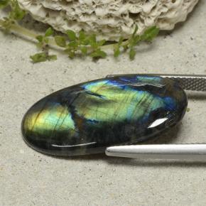 Spectrolite Gemstone in 26.1 x 13.3 mm Size for Sale, Spectrolite Stone in Multicolor Color