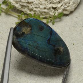 Spectrolite Gemstone in 27.3 x 17.5 mm Size for Sale, Spectrolite Stone in Multicolor Color