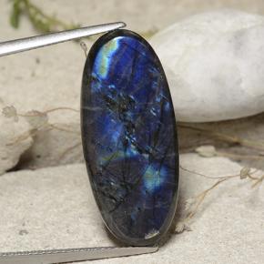 9.29 ct Multicolor Spectrolite Gemstone, Spectrolite Gem in Oval Cabochon Shape for Sale.