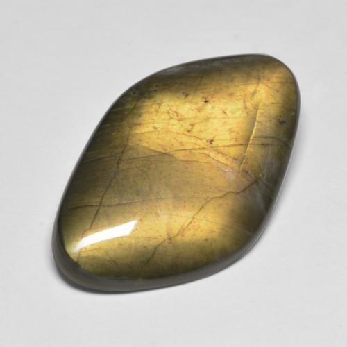 16.28 ct Multicolor Spectrolite Stone, Natural Spectrolite in Rhomb Cabochon Shape for Sale