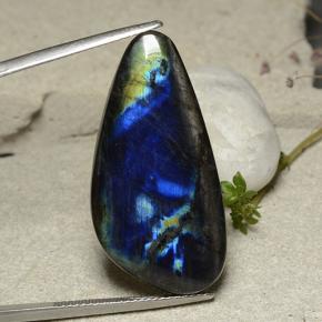 19.7ct Shark Fin Cabochon Multicolor Spectrolite Gem for sale 19.7ct Shark Fin Cabochon Multicolor Spectrolite Gem (ID: 482550)
