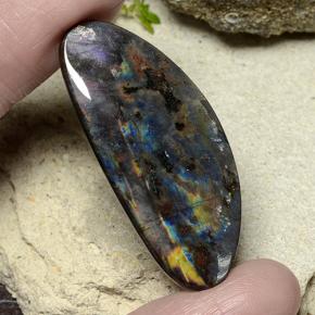 Multicolor Spectrolite Gem - 15.4ct Fancy Cabochon (ID: 482568)
