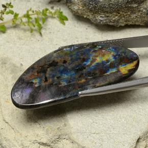 Spectrolite Gemstone in 38.8 x 17 mm Size for Sale, Spectrolite Stone in Multicolor Color