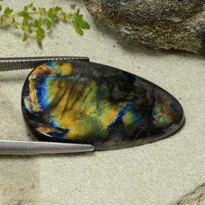 Spectrolite Gemstone in 32.3 x 19.2 mm Size for Sale, Spectrolite Stone in Multicolor Color