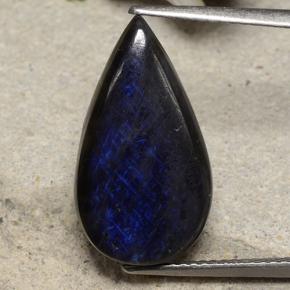 6.53 ct Multicolor Spectrolite Gemstone, Spectrolite Gem in Pear Cabochon Shape for Sale.