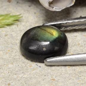 Spectrolite Gemstone in 6.8 x 5.7 mm Size for Sale, Spectrolite Stone in Multicolor Color