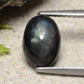 1.49 ct Multicolor Spectrolite Gemstone, Spectrolite Gem in Oval Cabochon Shape for Sale.