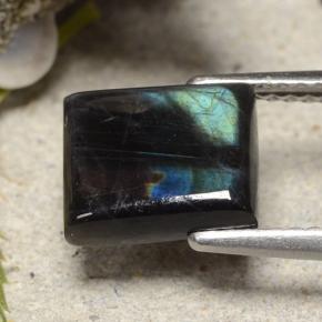 Spectrolite Gemstone in 9.1 x 7.7 mm Size for Sale, Spectrolite Stone in Multicolor Color