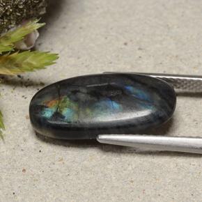Spectrolite Gemstone in 18.3 x 9.5 mm Size for Sale, Spectrolite Stone in Multicolor Color