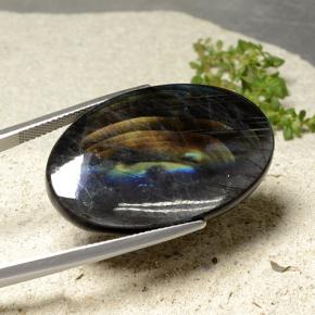 Spectrolite Gemstone in 33.1 x 21.2 mm Size for Sale, Spectrolite Stone in Multicolor Color