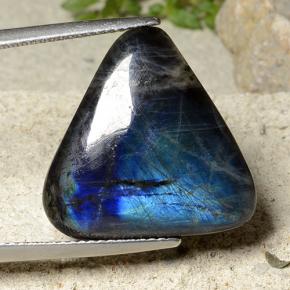 10.62 ct Multicolor Spectrolite Gemstone, Spectrolite Gem in Trillion Cabochon Shape for Sale.