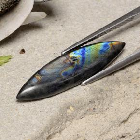 Spectrolite Gemstone in 28.7 x 7.6 mm Size for Sale, Spectrolite Stone in Multicolor Color