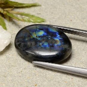 Spectrolite Gemstone in 15.4 x 11.1 mm Size for Sale, Spectrolite Stone in Multicolor Color