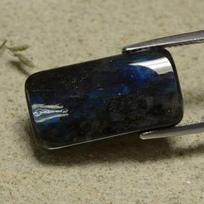 13.18 ct Multicolor Spectrolite Stone, Natural Spectrolite in Cushion Cabochon Shape for Sale