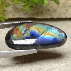 Spectrolite Gemstone in 21 x 10.8 mm Size for Sale, Spectrolite Stone in Multicolor Color