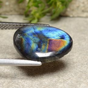 Spectrolite Gemstone in 14.2 x 11.3 mm Size for Sale, Spectrolite Stone in Multicolor Color